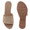 Coast & Cedar Tan Slip On Flats Women Lightweight Casual Ethnic