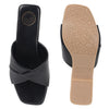 Coast & Cedar Black Fabric Flats Women Breathable Daily Wear