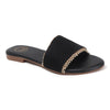 Coast & Cedar Black Comfort Flats Women Slip On Daily Wear