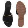 Coast & Cedar Black Comfort Flats Women Slip On Daily Wear