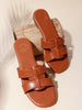 Coast & Cedar Tan Slip On Flats Women Comfortable Everyday Wear