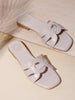Coast & Cedar White Lightweight Flats Women Casual Slip On