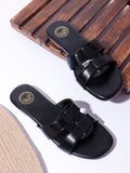Coast & Cedar Black Slip On Flats Women Comfortable Daily Wear