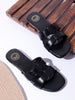 Coast & Cedar Black Slip On Flats Women Comfortable Daily Wear