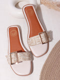 Coast & Cedar White Slip On Flats Women Casual Lightweight Wear