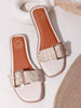 Coast & Cedar White Slip On Flats Women Casual Lightweight Wear