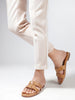 Coast & Cedar Beige Ladies Flats Slip On Lightweight Comfort