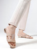 Coast & Cedar Tan Ladies Slip On Flats Comfortable Casual Wear