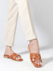 Coast & Cedar Tan Comfort Flats Women Slip On Casual Wear