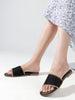 Coast & Cedar Black Ladies Flats Slip On Comfortable Daily Wear