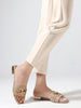 Coast & Cedar Black Fabric Flats Women Breathable Lightweight
